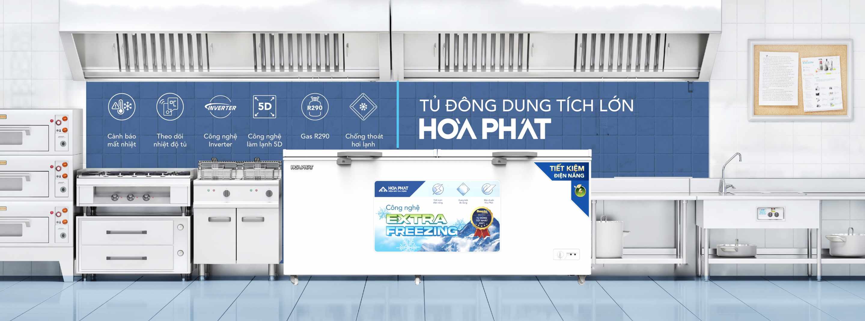 Tủ bảo quản 1 ngăn 544L Hòa Phát HPF- AD6544
